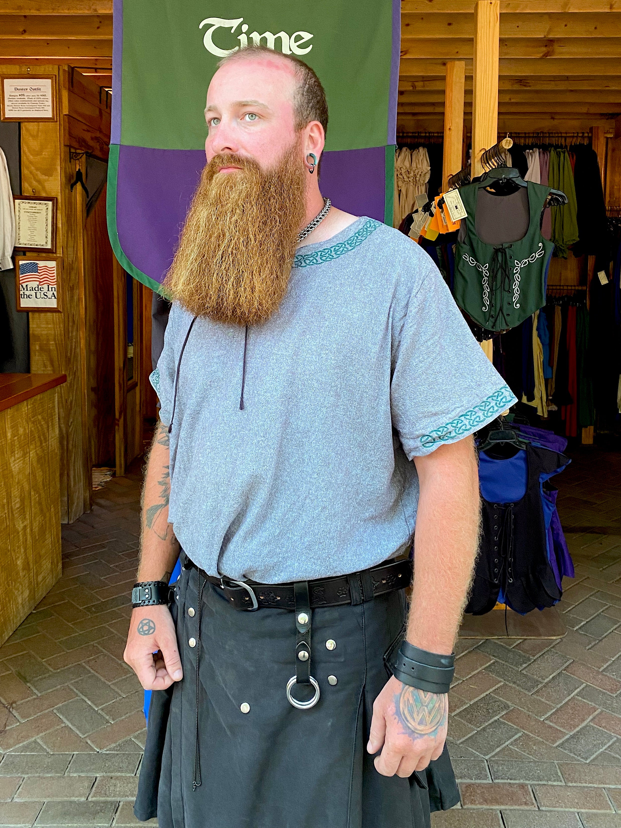 Tunic - Plain / Celtic / Viking / Tribal, short sleeve or long