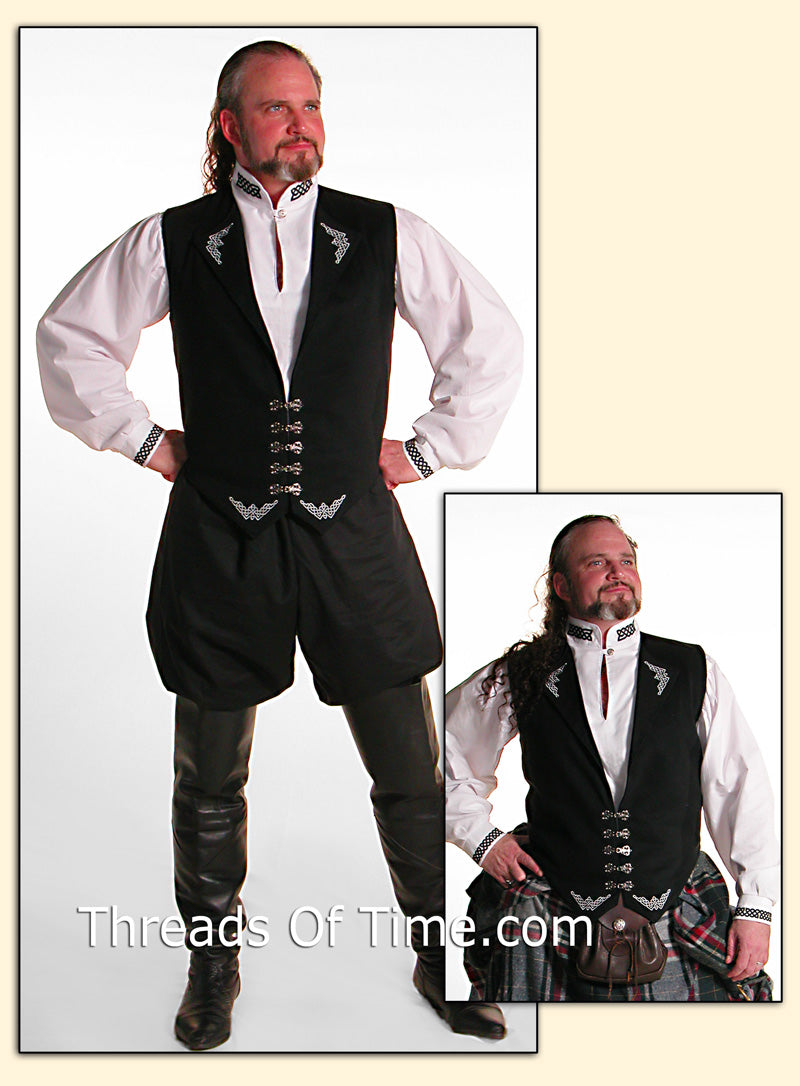 Celtic Inverness Vest / James Vest | Highland Games Vest |  Threads of Time