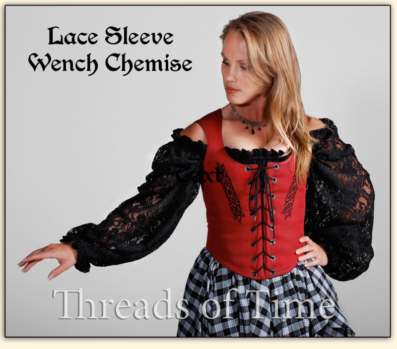 Wench Chemise - Plain, Lace, or Embroidered