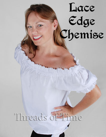 Wench Chemise - Plain, Lace, Celtic or Thistle Embroidery