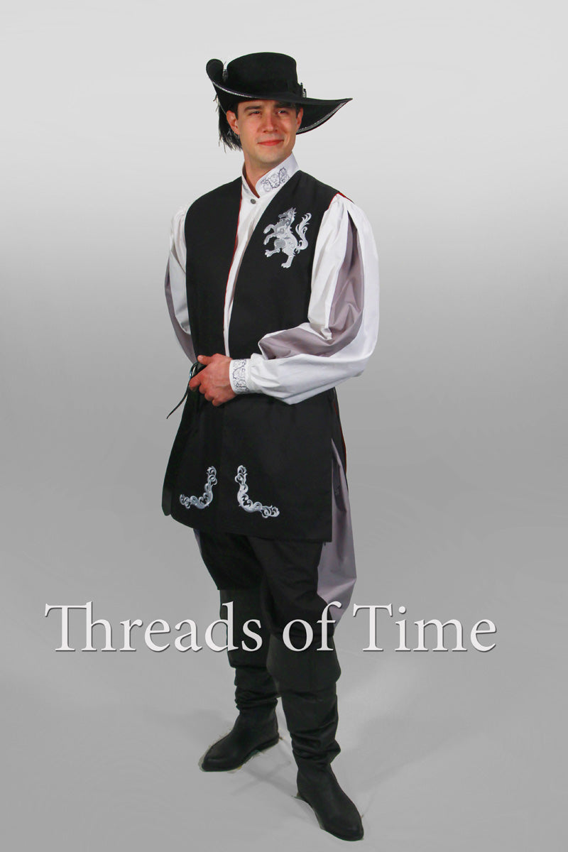 Long Vest - Heraldic with hood, sleeves, or mantle options