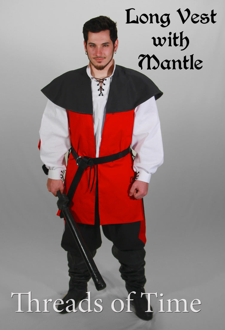 Long Vest - All Options -No Embroidery