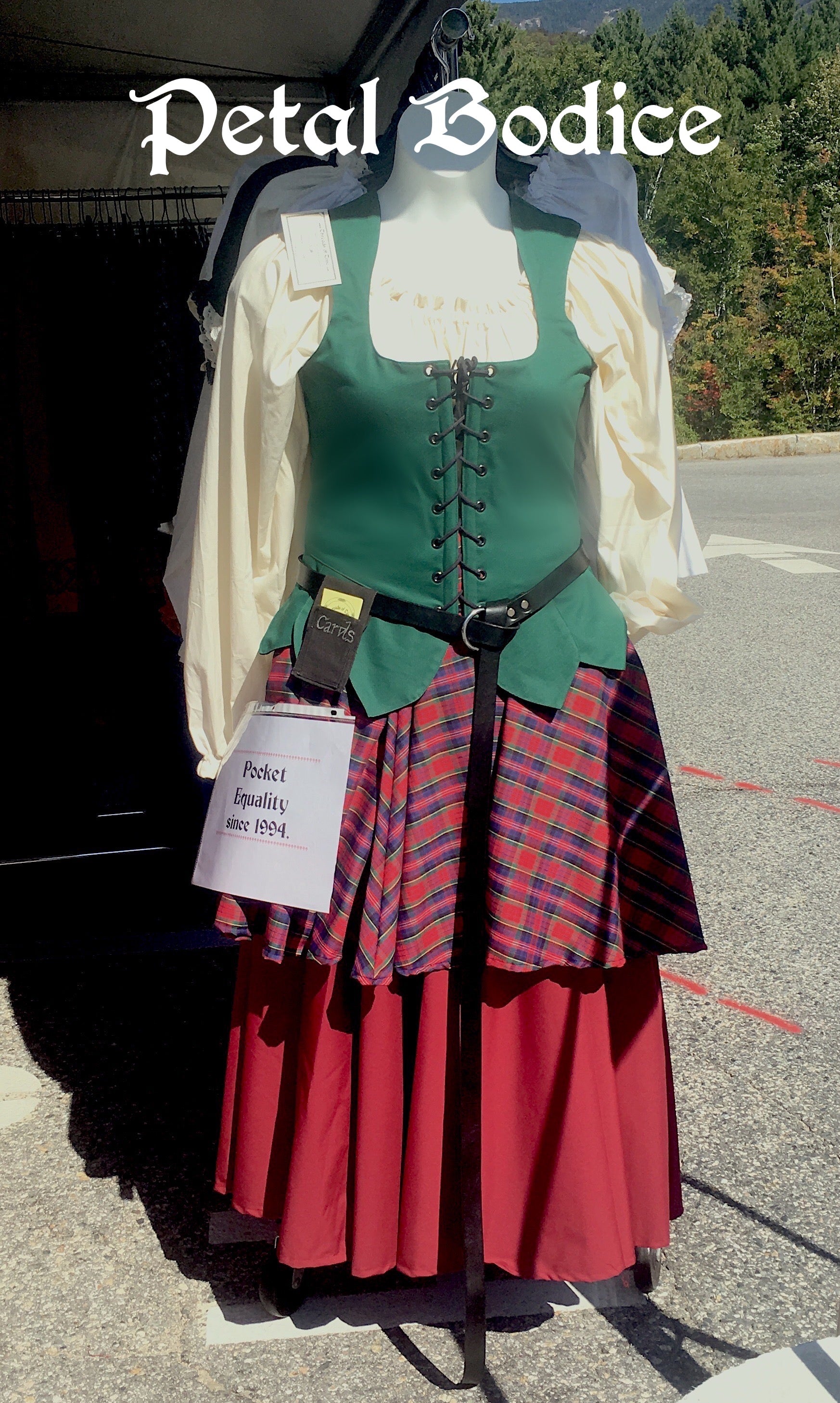 Merchant Bodice / Petal Bodice - with Celtic embroidery option