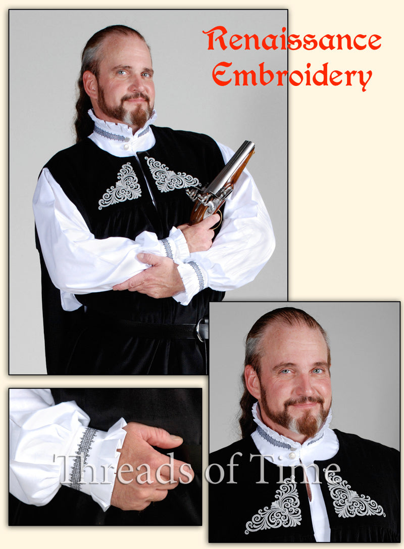Nobleman Shirt - Plain, Celtic, and other Embroideries