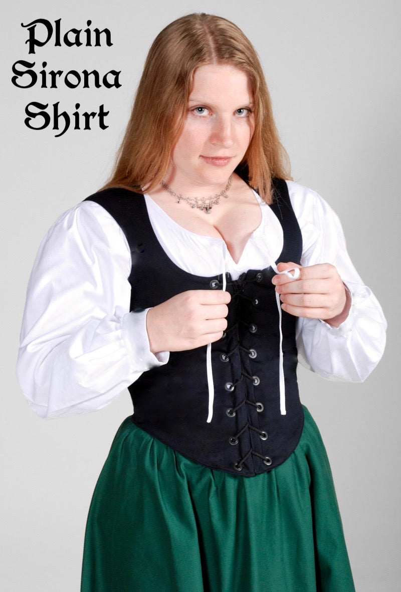 Sirona Shirt - Plain and Celtic Knotwork Embroidery