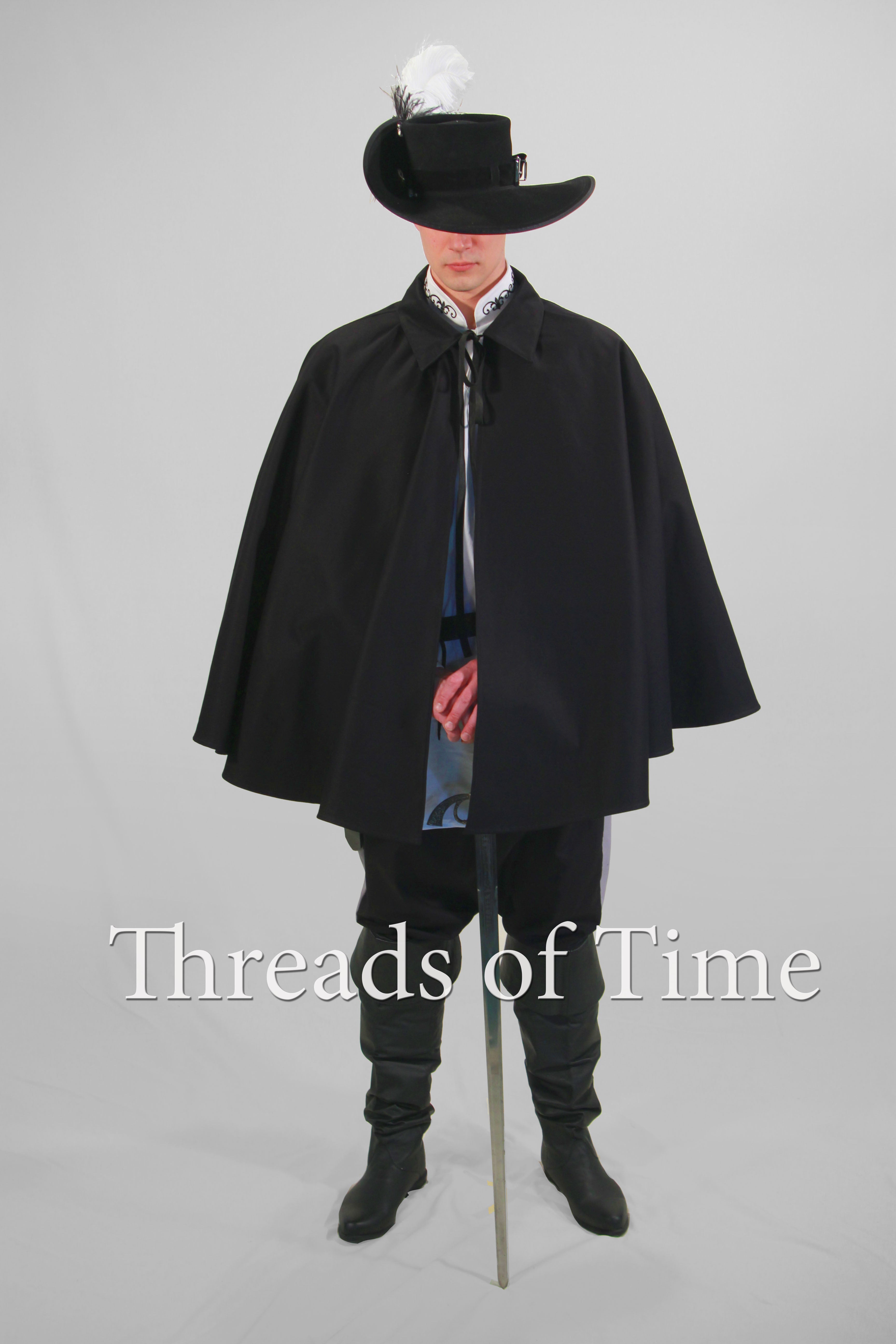A Swordsman Cape - Short Cape - Half Shoulder Cape
