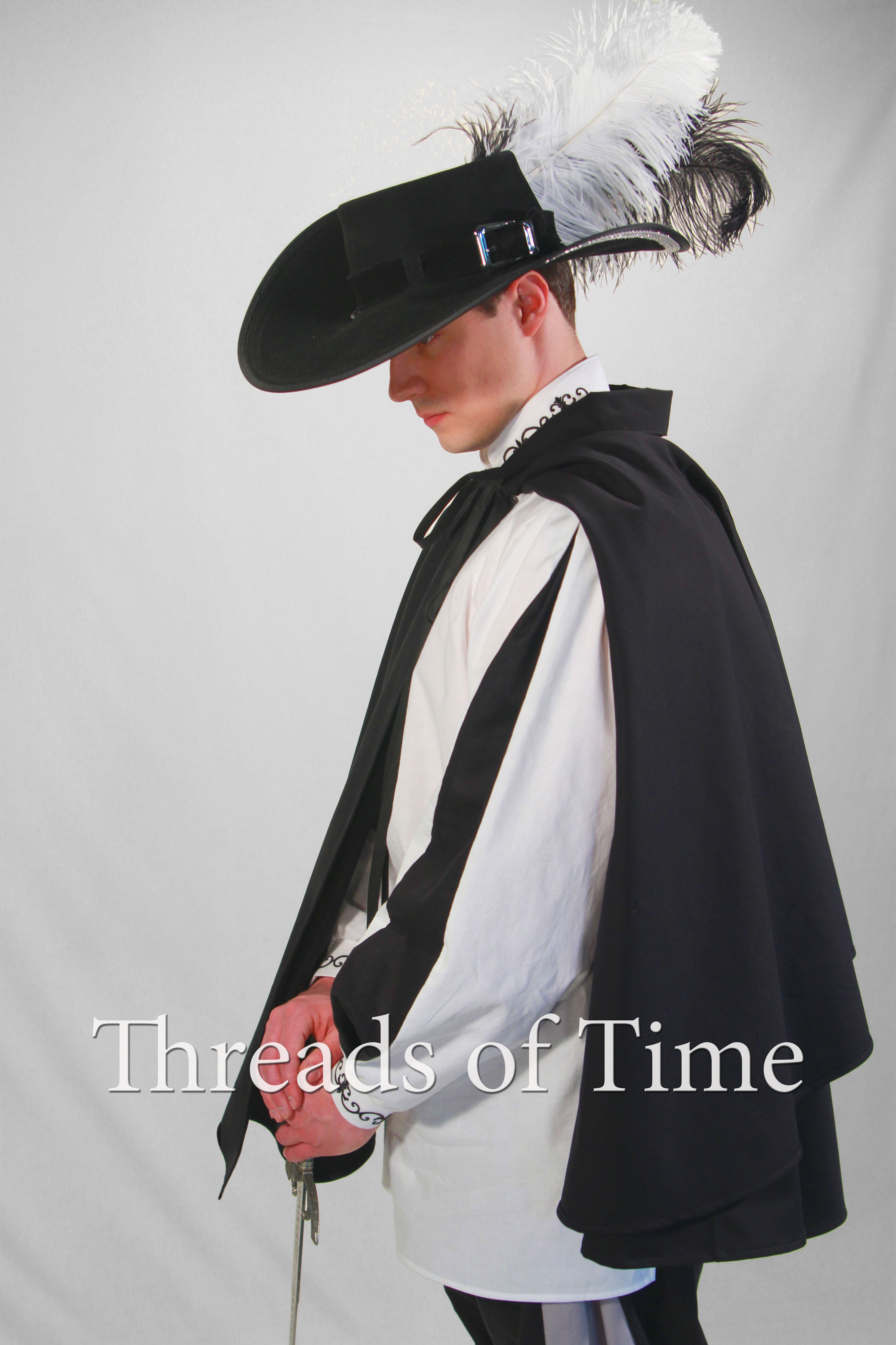 A Swordsman Cape - Short Cape - Half Shoulder Cape