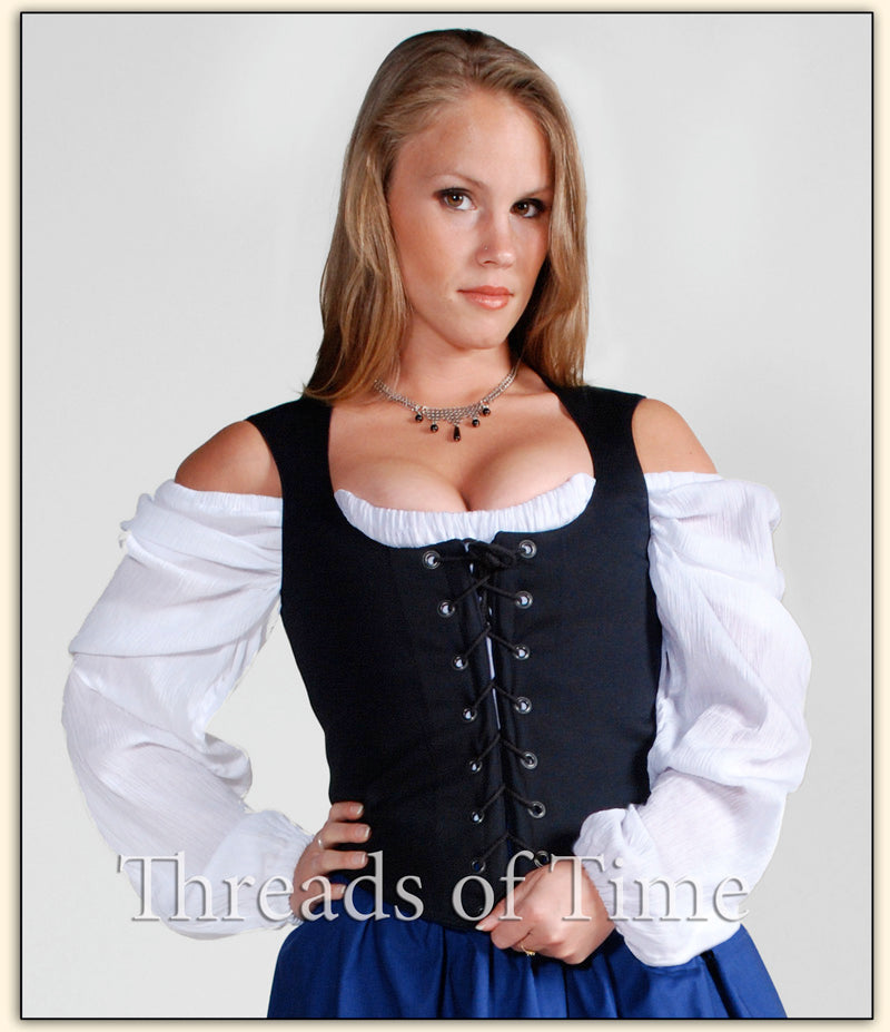 Basic Bodice | Custom Sizing Bodice Plain, Hooded or Collar | Threads of Time