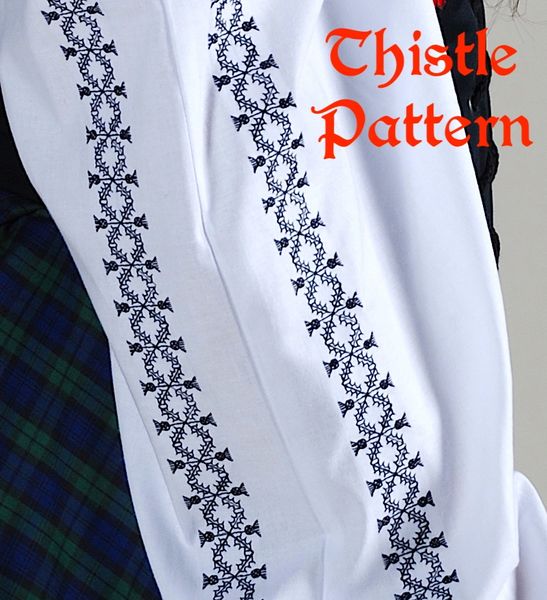 Merchant Chemise - Plain, Celtic or Thistle Embroidery