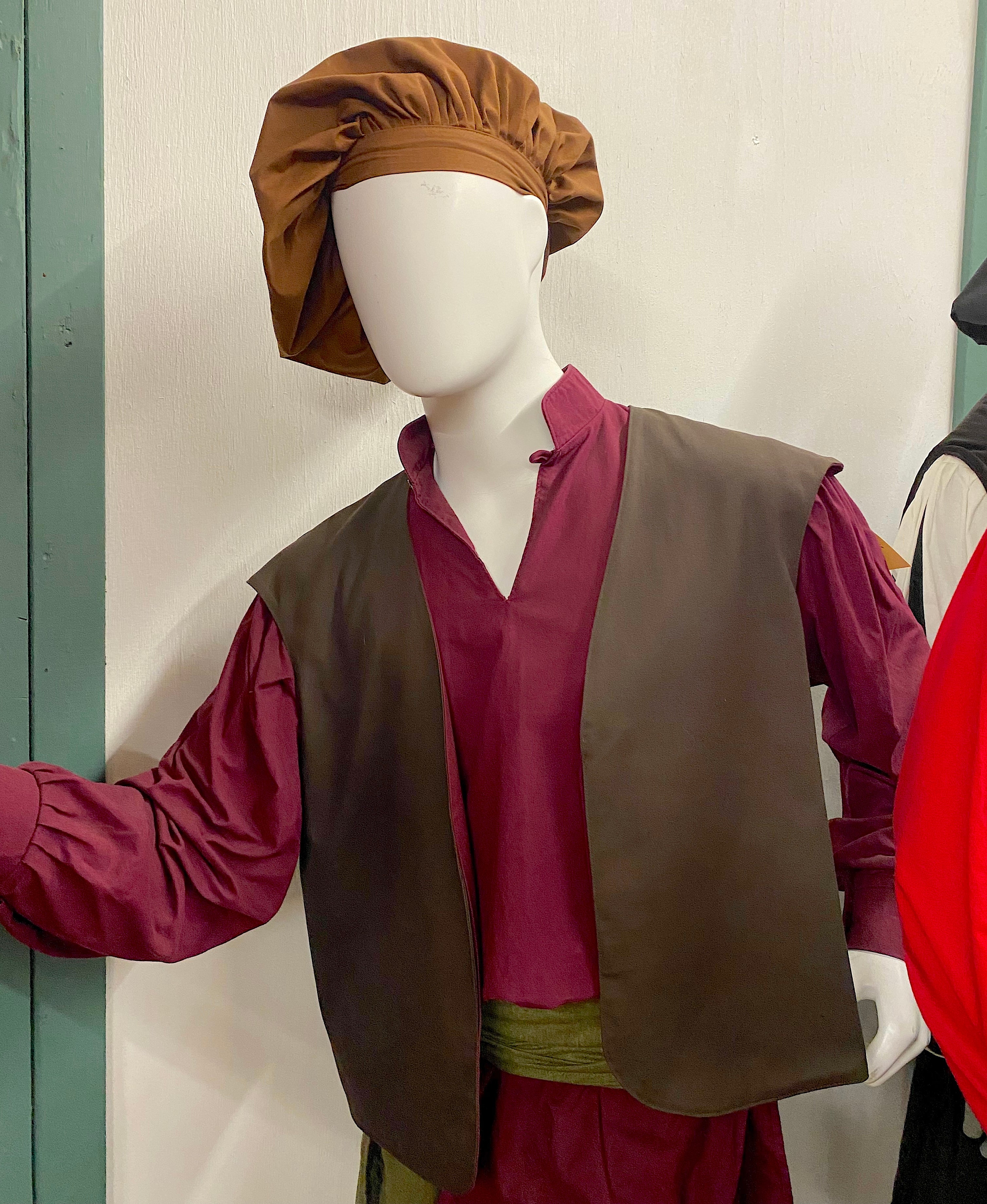 Short Vest - Plain and Embroidered - Celtic, Dragon, Pirate, Rampant Lion