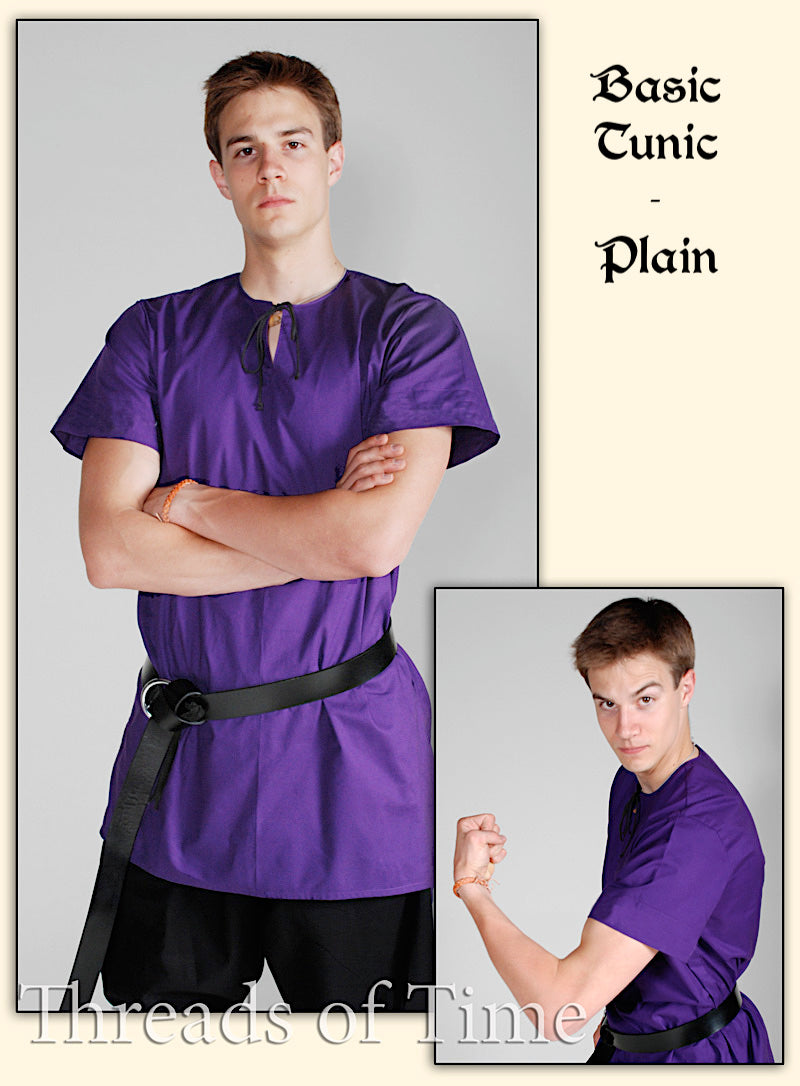 Tunic - Plain / Celtic / Viking / Tribal, short sleeve or long