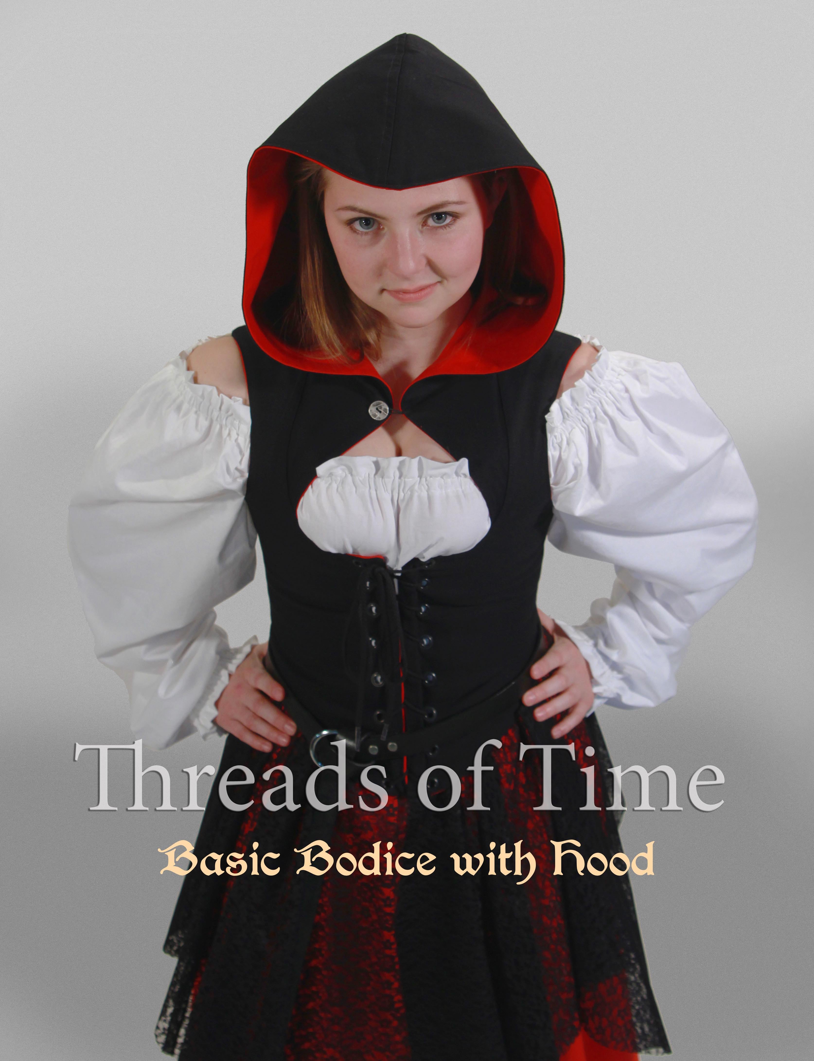 Basic Bodice | Custom Sizing Bodice Plain, Hooded or Collar | Threads of Time