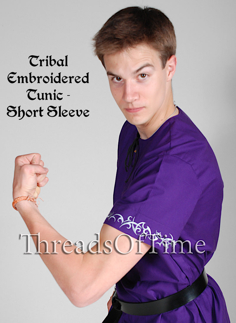 Tunic - Plain / Celtic / Viking / Tribal, short sleeve or long – Threads Of  Time